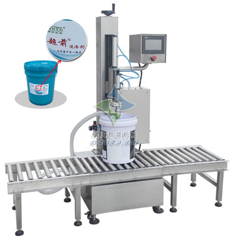 桶裝洗滌劑灌裝機(jī),大劑量洗潔精灌裝機(jī)