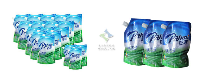 洗衣液吸嘴自立袋灌裝機(jī),吸嘴袋灌裝機(jī)