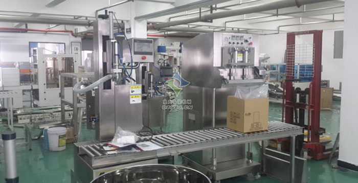 芝麻醬稱重灌裝封口機(jī),盒裝袋稱重灌裝封口機(jī)