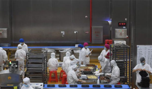 中央廚房速凍丸子包裝機操作流程圖